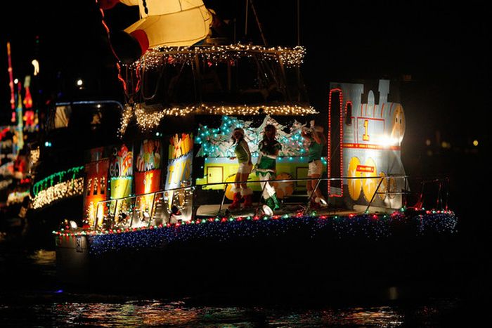 The Newport Beach Christmas Boat Parade, Newport Beach, California, United States