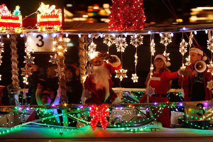 The Newport Beach Christmas Boat Parade, Newport Beach, California, United States