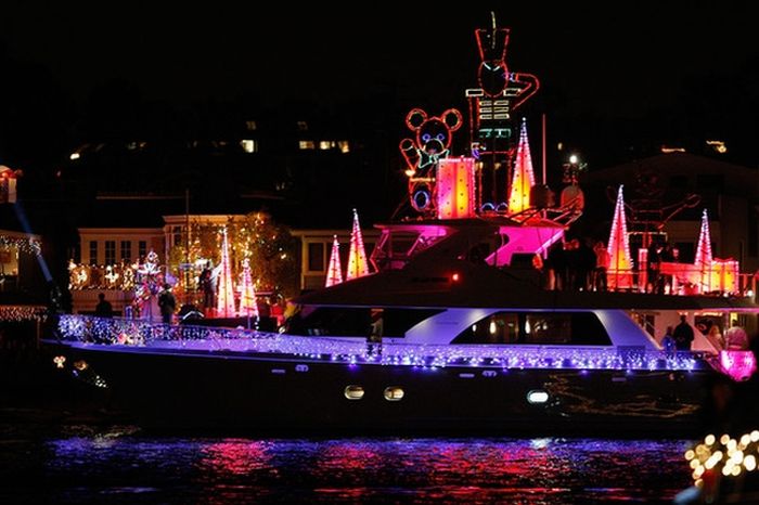 The Newport Beach Christmas Boat Parade, Newport Beach, California, United States