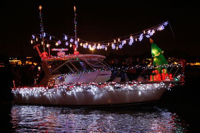 The Newport Beach Christmas Boat Parade, Newport Beach, California, United States