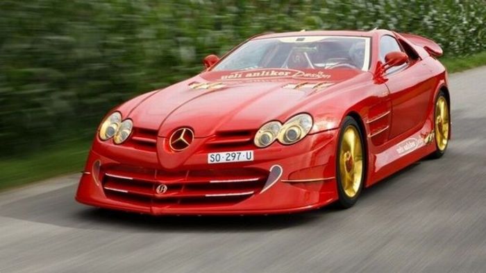 Mercedes McLaren SLR 999 Red Gold Dream by Ueli Anlicker