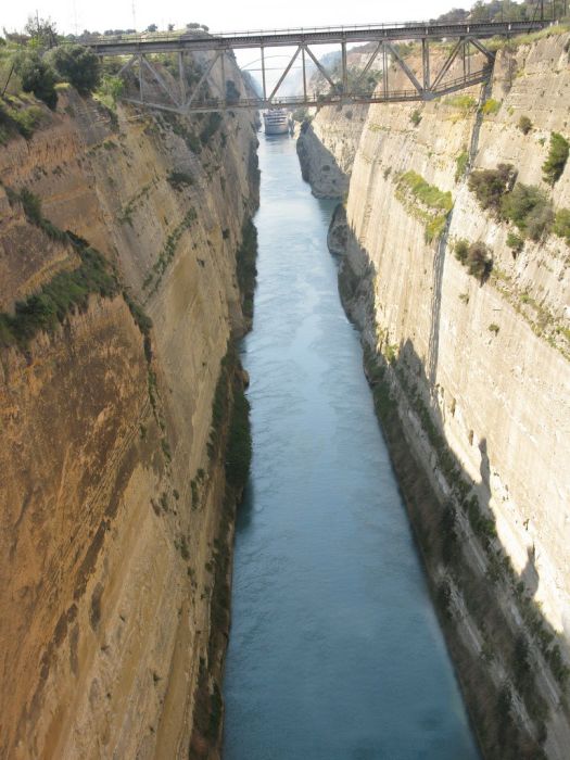 The Corinth Canal, Aegean Sea, Greece