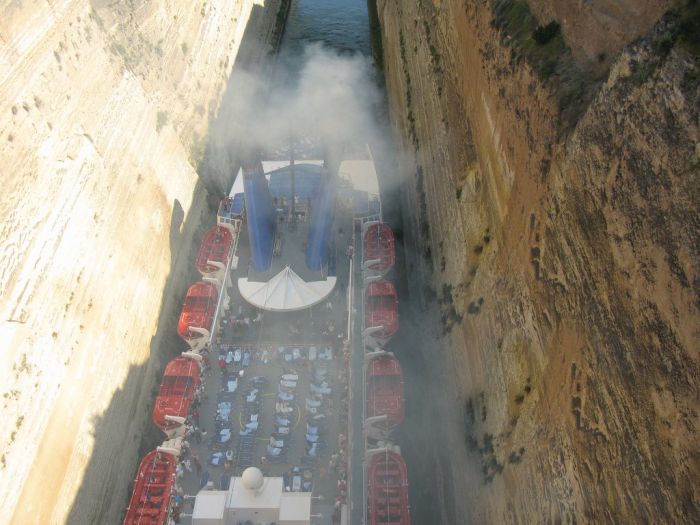 The Corinth Canal, Aegean Sea, Greece