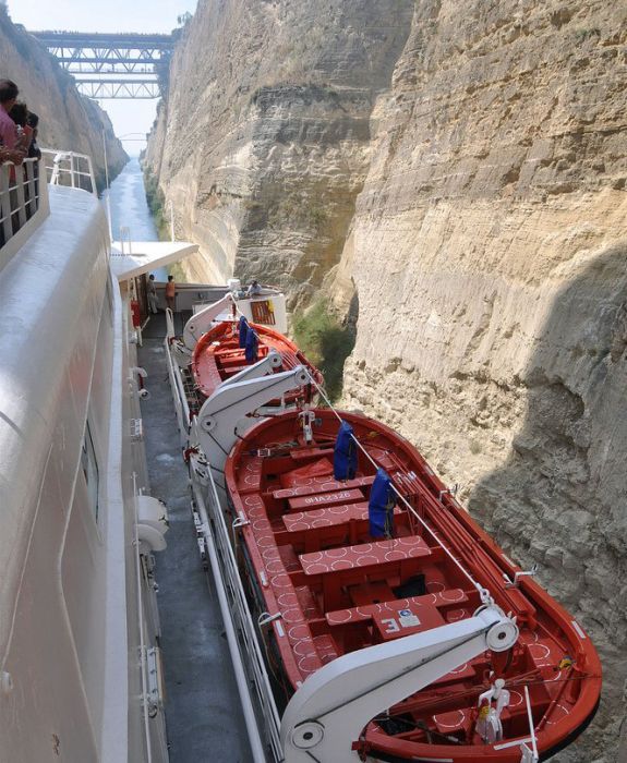 The Corinth Canal, Aegean Sea, Greece