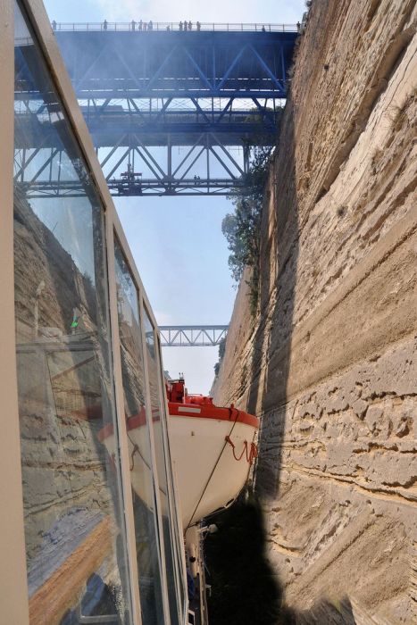 The Corinth Canal, Aegean Sea, Greece