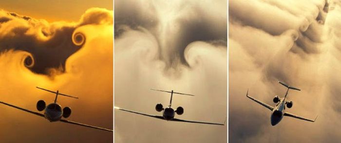 contrails, condensation vapour trails