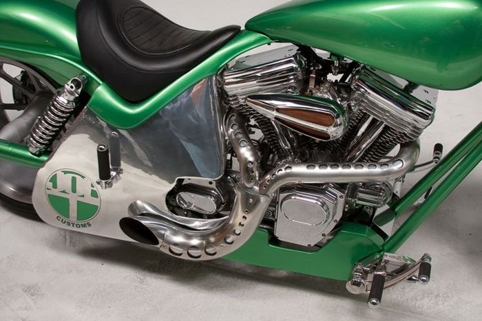 Custom chopper by Rick Fairless, Strokers Dallas