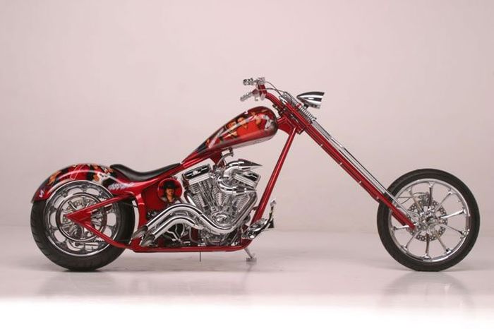 Custom chopper by Rick Fairless, Strokers Dallas