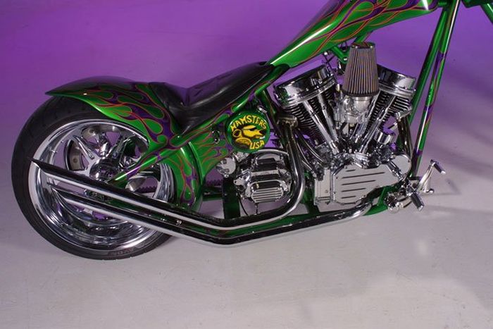 Custom chopper by Rick Fairless, Strokers Dallas