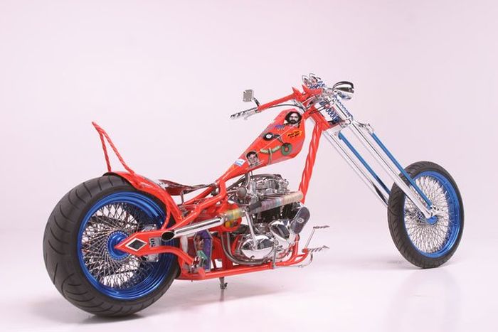 Custom chopper by Rick Fairless, Strokers Dallas