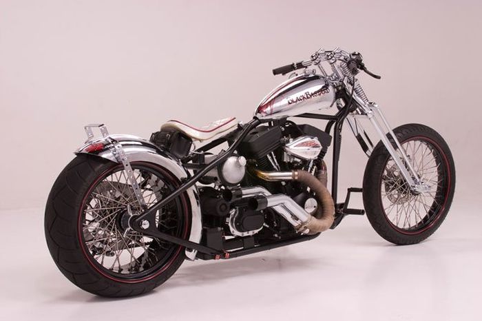 Custom chopper by Rick Fairless, Strokers Dallas