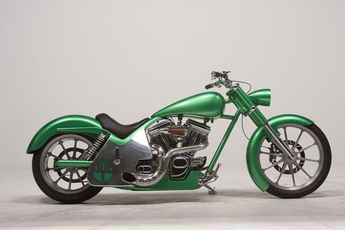 Custom chopper by Rick Fairless, Strokers Dallas