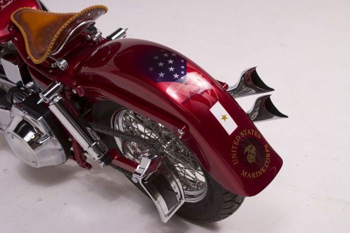 Custom chopper by Rick Fairless, Strokers Dallas