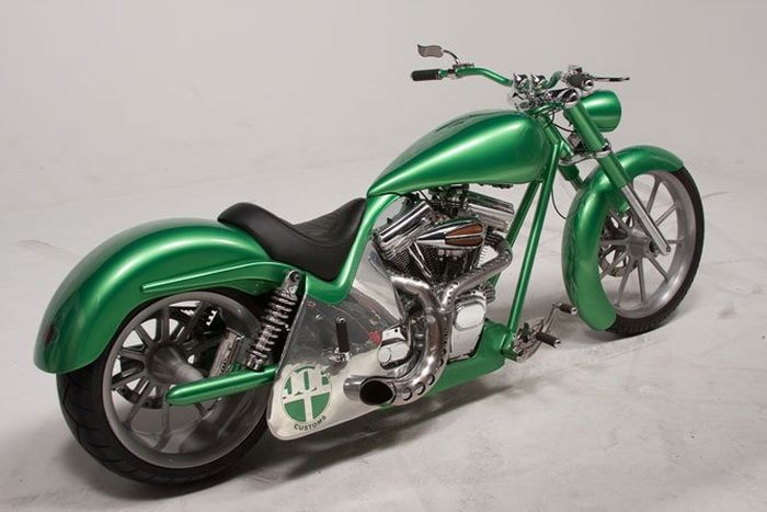 Custom chopper by Rick Fairless, Strokers Dallas