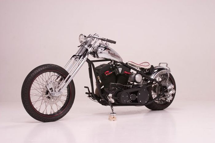 Custom chopper by Rick Fairless, Strokers Dallas