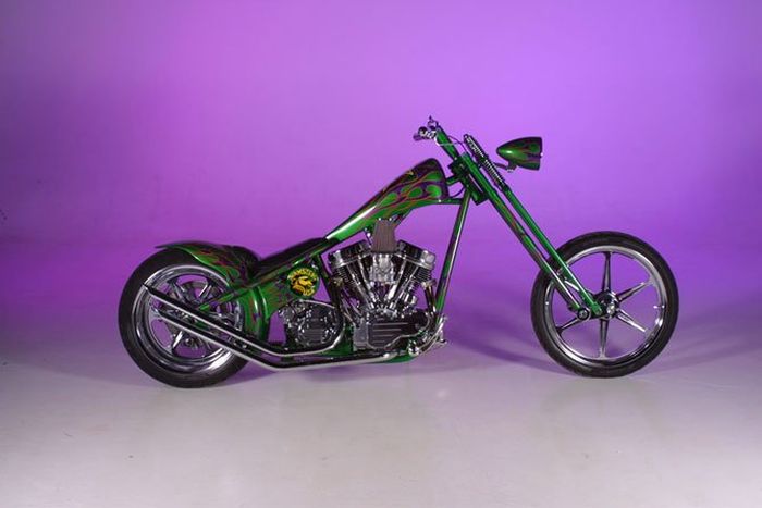 Custom chopper by Rick Fairless, Strokers Dallas