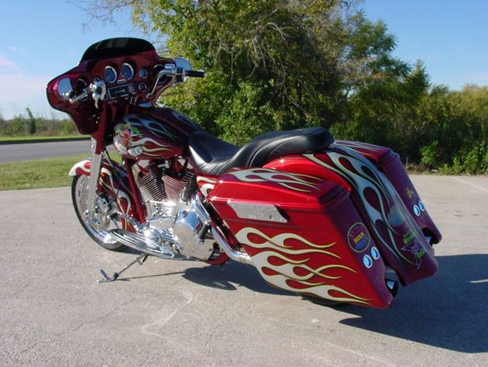 Custom chopper by Rick Fairless, Strokers Dallas