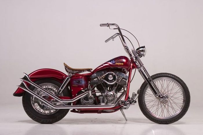 Custom chopper by Rick Fairless, Strokers Dallas