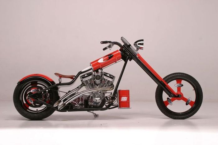 Custom chopper by Rick Fairless, Strokers Dallas