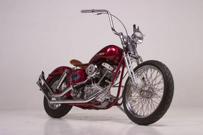 Custom chopper by Rick Fairless, Strokers Dallas