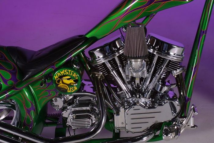 Custom chopper by Rick Fairless, Strokers Dallas