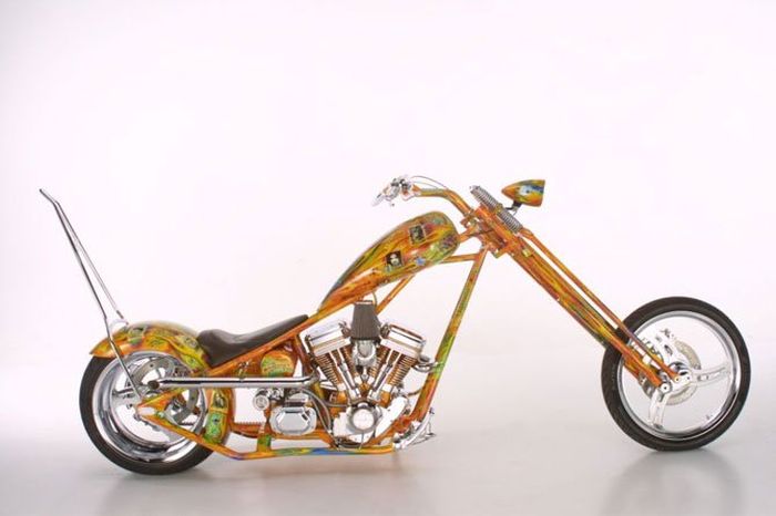 Custom chopper by Rick Fairless, Strokers Dallas