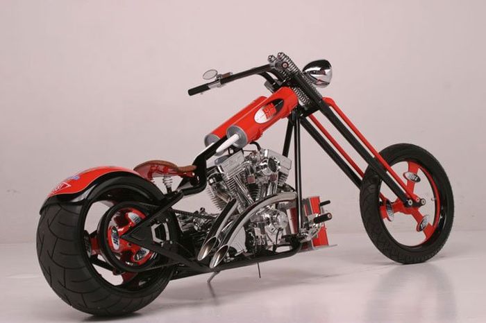 Custom chopper by Rick Fairless, Strokers Dallas