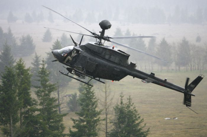 Bell OH-58 Kiowa military helicopter