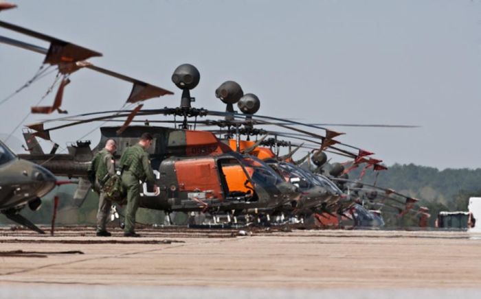 Bell OH-58 Kiowa military helicopter