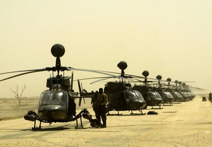 Bell OH-58 Kiowa military helicopter