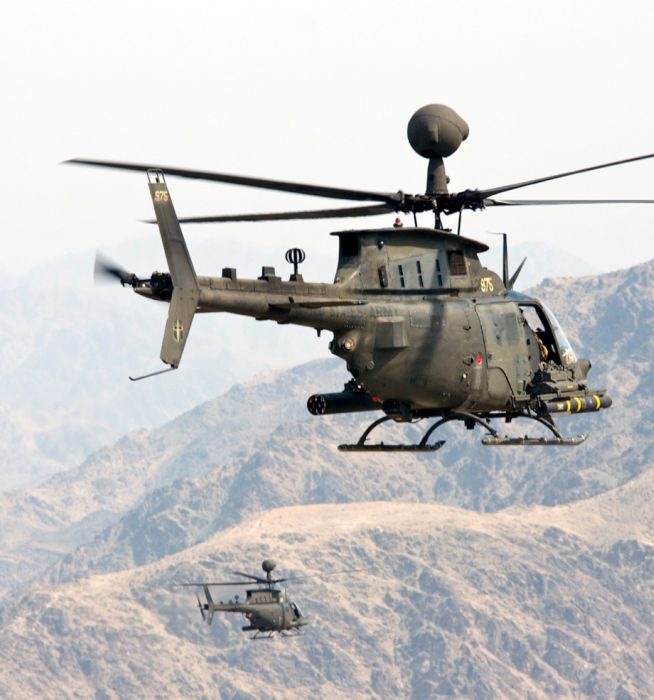 Bell OH-58 Kiowa military helicopter