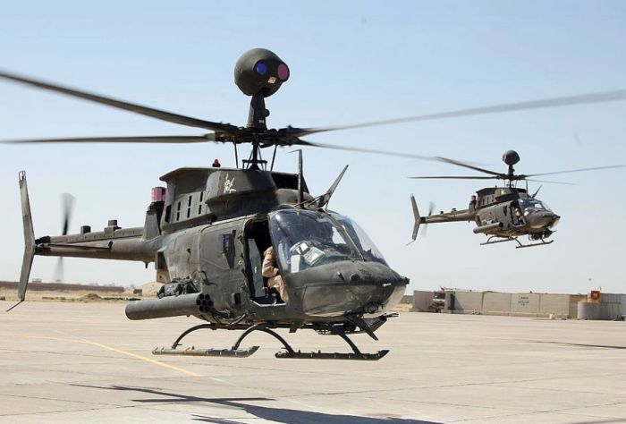 Bell OH-58 Kiowa military helicopter