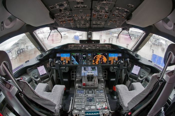 airplane cockpit