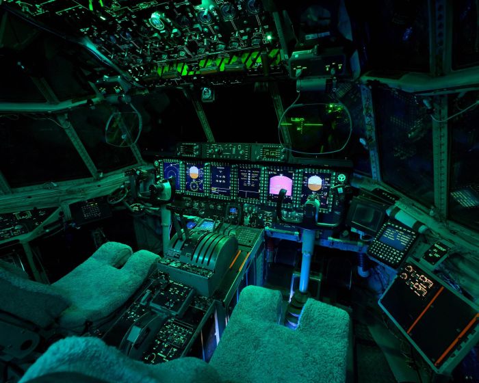 airplane cockpit