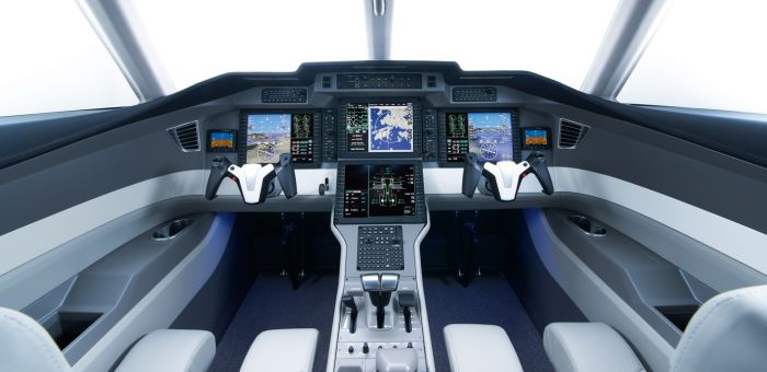 airplane cockpit