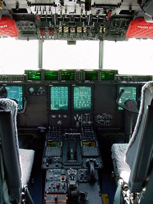 airplane cockpit