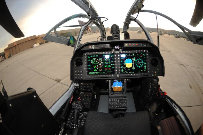 airplane cockpit