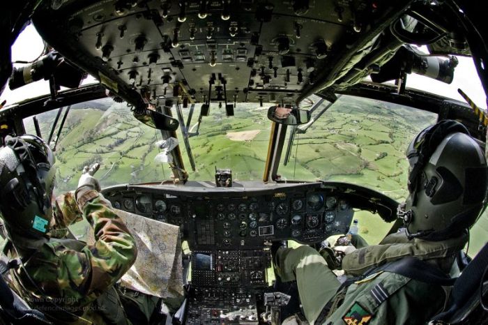 airplane cockpit