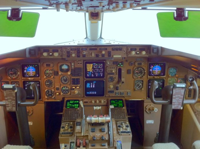 airplane cockpit