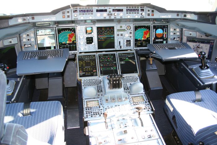 airplane cockpit