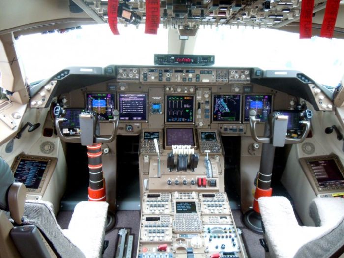 airplane cockpit