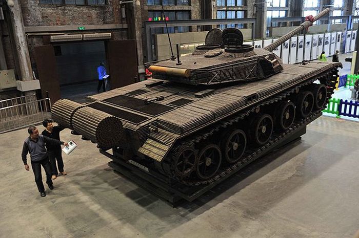 Type-99 tank, built with 48,356 shells, China