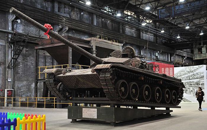 Type-99 tank, built with 48,356 shells, China