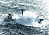 Transport: ship in a storm