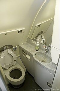 Transport: aircraft toilet system