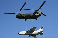 Transport: helicopter in action