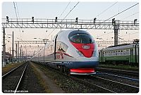 Transport: Siemens Velaro RUS Sapsan, Moscow, St. Petersburg