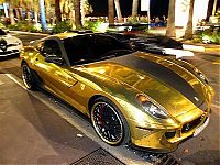 Transport: Gold Ferrari 599 GTB