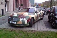 Transport: camouflaged cars