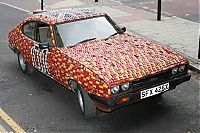 Transport: Ford Capri, sticked with 4000 toy cars